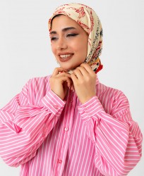 Desenli Piliseli Eşarp